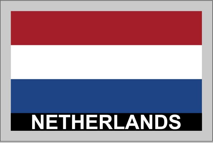 2 Temporary Skin Netherlands Country Flag Tattoo Sticker Party Favors ...