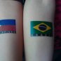 2 Temporary Skin USA Country Flag Tattoo Sticker Party Favors Tattoos Stickers
