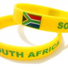 South Africa Country Flag Silicone Rubber Bracelet Sport Unisex Fashion Multi Color Wristband