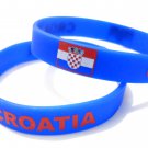 Croatia Country Flag Silicone Rubber Bracelet Sport Unisex Fashion Multi Color Wristband