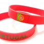 Portugal Country Flag Silicone Rubber Bracelet Sport Unisex Fashion Multi Color Wristband