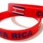 Costa Rica Country Flag Silicone Rubber Bracelet Sport Unisex Fashion Multi Color Wristband