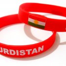 Kurdistan Country Flag Silicone Rubber Bracelet Sport Unisex Fashion Multi Color Wristband