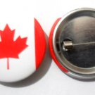 Canada National Country Flag Button Badge Lapel Pin Tin Plate 30 mm Diameter