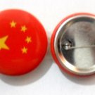 China National Country Flag Button Badge Lapel Pin Tin Plate 30 mm Diameter
