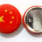 China National Country Flag Button Badge Lapel Pin Tin Plate 30 mm Diameter