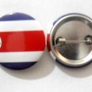 Costa Rica National Country Flag Button Badge Lapel Pin Tin Plate 30 mm Diameter