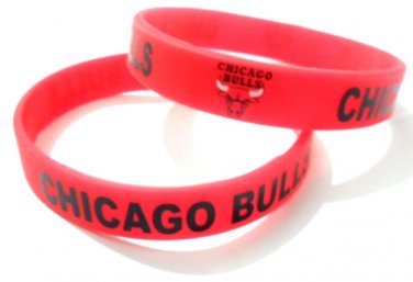 Nba Chicago Bulls Team Silicone Rubber Bracelet Sport Uni Fashion Nba Chicago Bulls Team Silicone Rubber Bracelet Sport Uni Fashion Multi Color Wristband Cuff