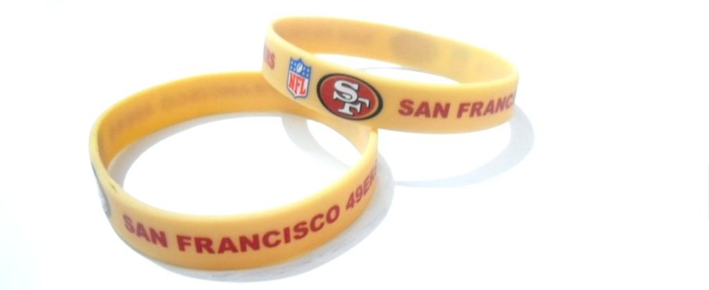 San Francisco 49ers NFL Football Team Silicone Rubber Bracelet Sport