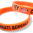 Cincinnati Bengals NFL Football Team Silicone Rubber Bracelet Sport Unisex Fashion Wristband