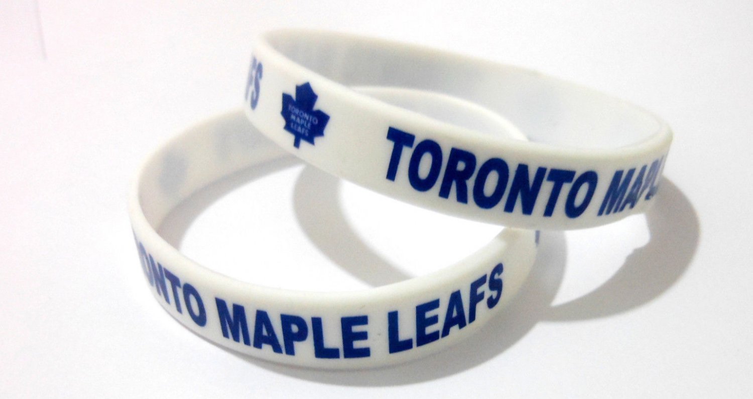 Toronto Maple Leafs NHL Hockey Team Silicone Rubber Bracelet Sport Unisex Fashion Wristband