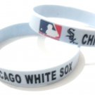Chicago White Sox MLB Baseball Team Silicone Rubber Bracelet Sport Unisex Fashion Wristband