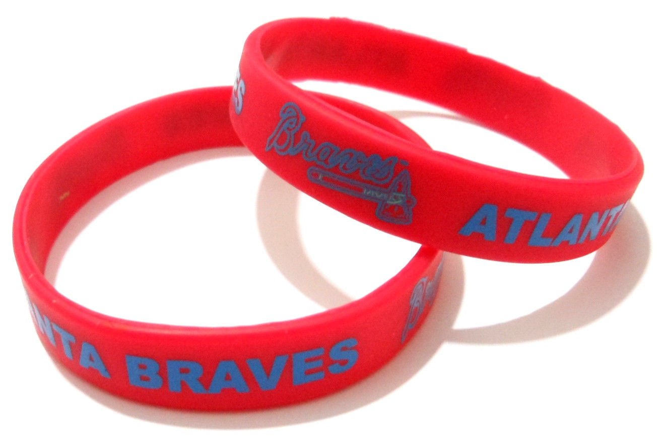 Amscan MLB Rubber Bracelets Baseball Party Accessories, 3 1/2