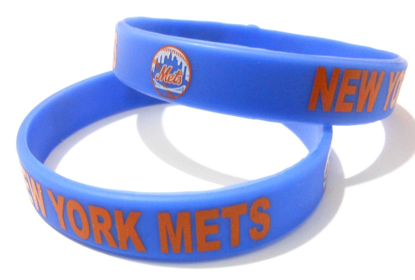 New York Mets MLB Baseball Team Silicone Rubber Bracelet Sport Unisex
