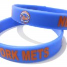 New York Mets MLB Baseball Team Silicone Rubber Bracelet Sport Unisex Fashion Wristband