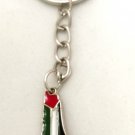 Handmade Palestine Flag Map Beaded Metal keychain Souvenir Palestinian Key Chain
