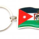 Unisex Jordan Flag Metal keychain Souvenir Jordanian Key Chain