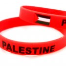 Palestine Red Country Flag Silicone Rubber Bracelet Sport Unisex Fashion Multi Color Wristband