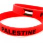 Palestine Red Country Flag Silicone Rubber Bracelet Sport Unisex Fashion Multi Color Wristband