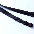 Black Polyester Strap Solid Color Breakaway Lanyard Id Badge Flat Mobile Cell Phone Key Holder