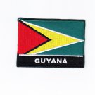 Guyana MultiColor Country Flag Logo Embroidered Iron On Backing Heat Seal Patch