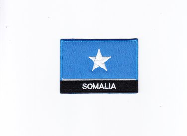 Somalia MultiColor Country Flag Logo Embroidered Iron On Backing Heat Seal Patch