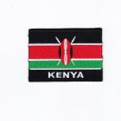 Kenya MultiColor Country Flag Logo Embroidered Iron On Backing Heat Seal Patch