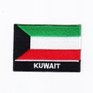 Kuwait MultiColor Country Flag Logo Embroidered Iron On Backing Heat Seal Patch