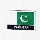 Pakistan MultiColor Country Flag Logo Embroidered Iron On Backing Heat Seal Patch
