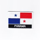 Panama MultiColor Country Flag Logo Embroidered Iron On Backing Heat Seal Patch