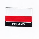 Poland MultiColor Country Flag Logo Embroidered Iron On Backing Heat Seal Patch