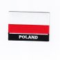 Poland MultiColor Country Flag Logo Embroidered Iron On Backing Heat Seal Patch