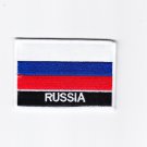 Russia MultiColor Country Flag Logo Embroidered Iron On Backing Heat Seal Patch