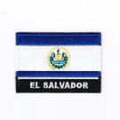 El Salvador MultiColor Country Flag Logo Embroidered Iron On Backing Heat Seal Patch