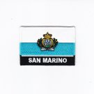 San Marino MultiColor Country Flag Logo Embroidered Iron On Backing Heat Seal Patch