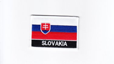 Slovakia MultiColor Country Flag Logo Embroidered Iron On Backing Heat Seal Patch