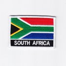 South Africa MultiColor Country Flag Logo Embroidered Iron On Backing Heat Seal Patch