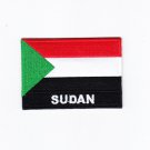 SUDAN MultiColor Country Flag Logo Embroidered Iron On Backing Heat Seal Patch