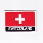Switzerland MultiColor Country Flag Logo Embroidered Iron On Backing Heat Seal Patch