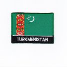 Turkmenistan MultiColor Country Flag Logo Embroidered Iron On Backing Heat Seal Patch