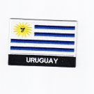 Uruguay MultiColor Country Flag Logo Embroidered Iron On Backing Heat Seal Patch