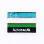 Uzbekistan MultiColor Country Flag Logo Embroidered Iron On Backing Heat Seal Patch