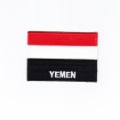 Yemen MultiColor Country Flag Logo Embroidered Iron On Backing Heat Seal Patch