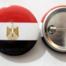 Egypt National Country Flag Button Badge Lapel Pin Tin Plate 30 mm Diameter