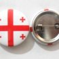 Georgia National Country Flag Button Badge Lapel Pin Tin Plate 30 mm Diameter