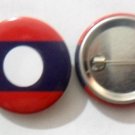 Laos National Country Flag Button Badge Lapel Pin Tin Plate 30 mm Diameter
