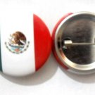 Mexico National Country Flag Button Badge Lapel Pin Tin Plate 30 mm Diameter