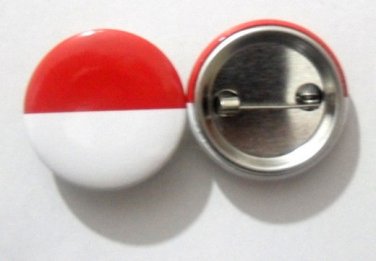 Monaco National Country Flag Button Badge Lapel Pin Tin Plate 30 mm Diameter