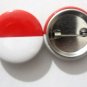 Monaco National Country Flag Button Badge Lapel Pin Tin Plate 30 mm Diameter