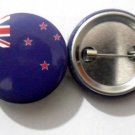 New Zealand National Country Flag Button Badge Lapel Pin Tin Plate 30 mm Diameter